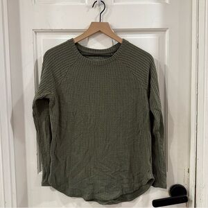 American Eagle Waffle knit Top
